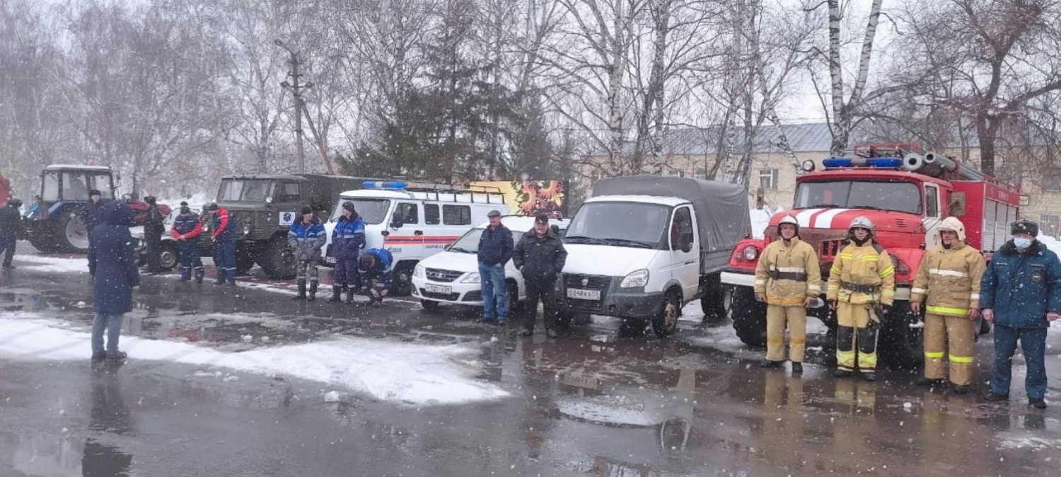 Смотр сил и средств ТП РСЧС Малосердобинского района