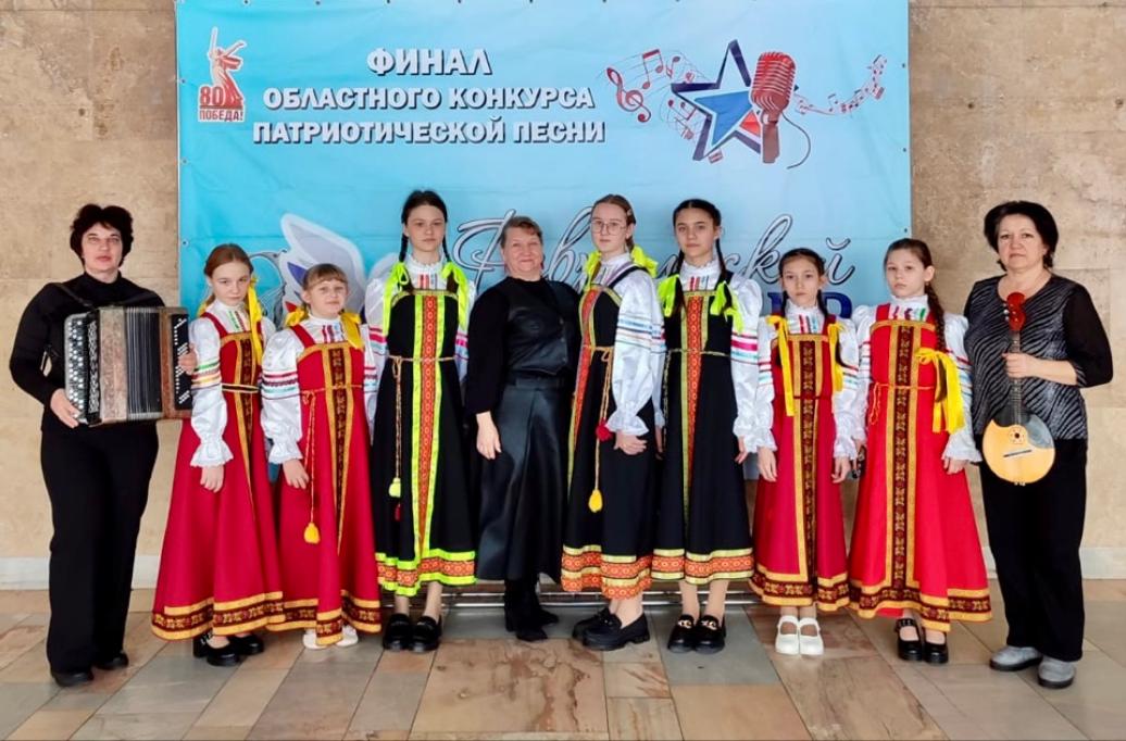 Ансамбль «Ручеек» Детской школы искусств принял участие в Областном конкурсе патриотической песни «Февральский ветер – 2025» Ансамбль «Ручеек» Детской школы искусств принял участие в Областном конкурсе патриотической песни «Февральский ветер – 2025»