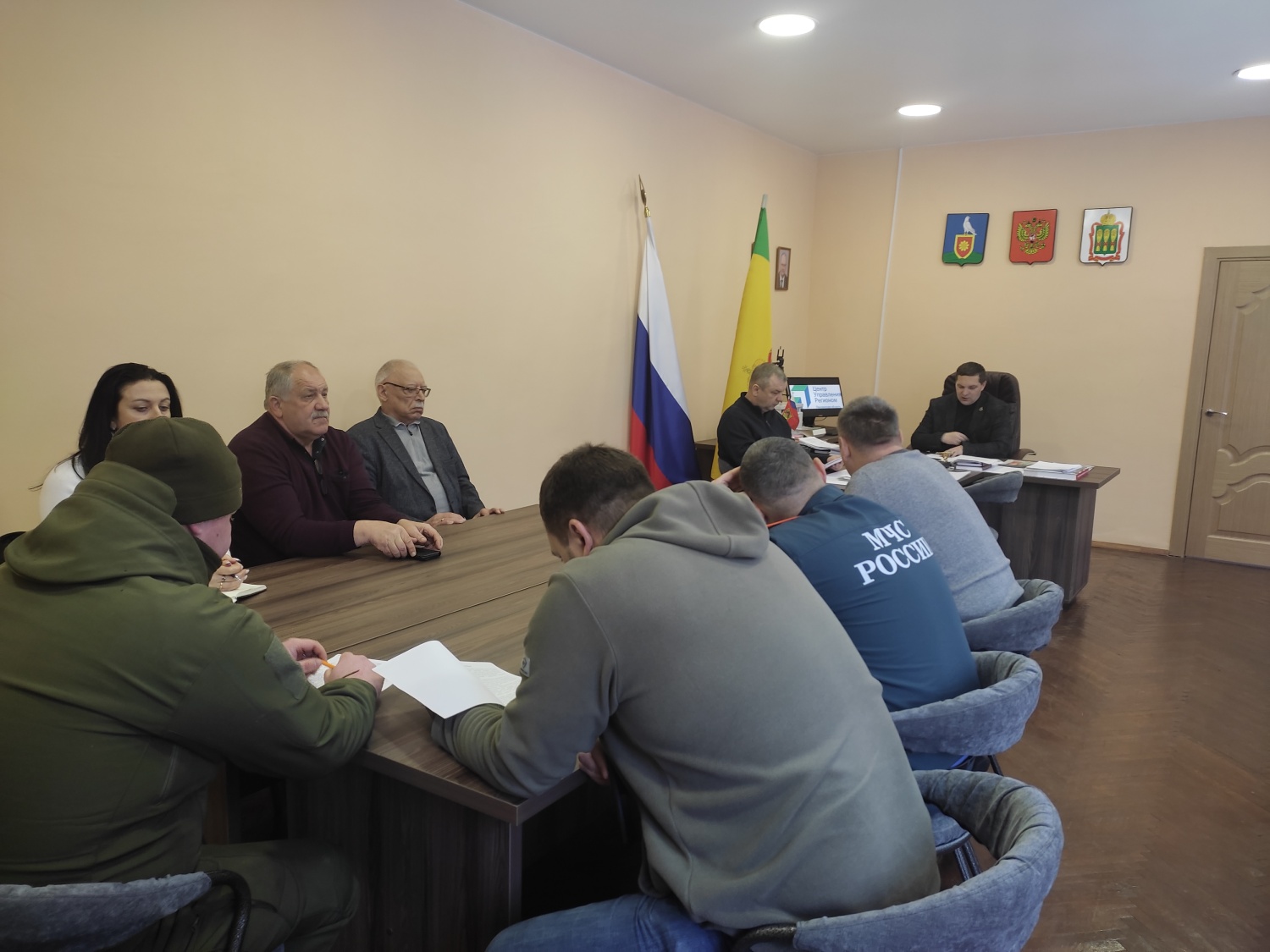 Внеочередное заседание комиссии по предупреждению и ликвидации чрезвычайных ситуаций и обеспечения безопасности при возникновении ЧС природного и техногенного характера Малосердобинского района