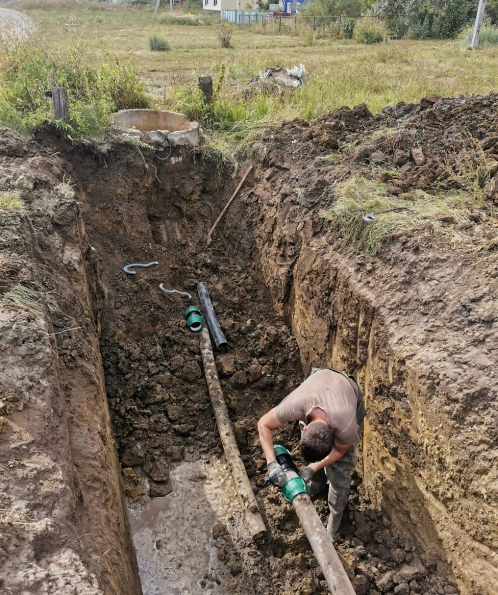 В селе Малая Сердоба начался ремонт  сетей водоснабжения