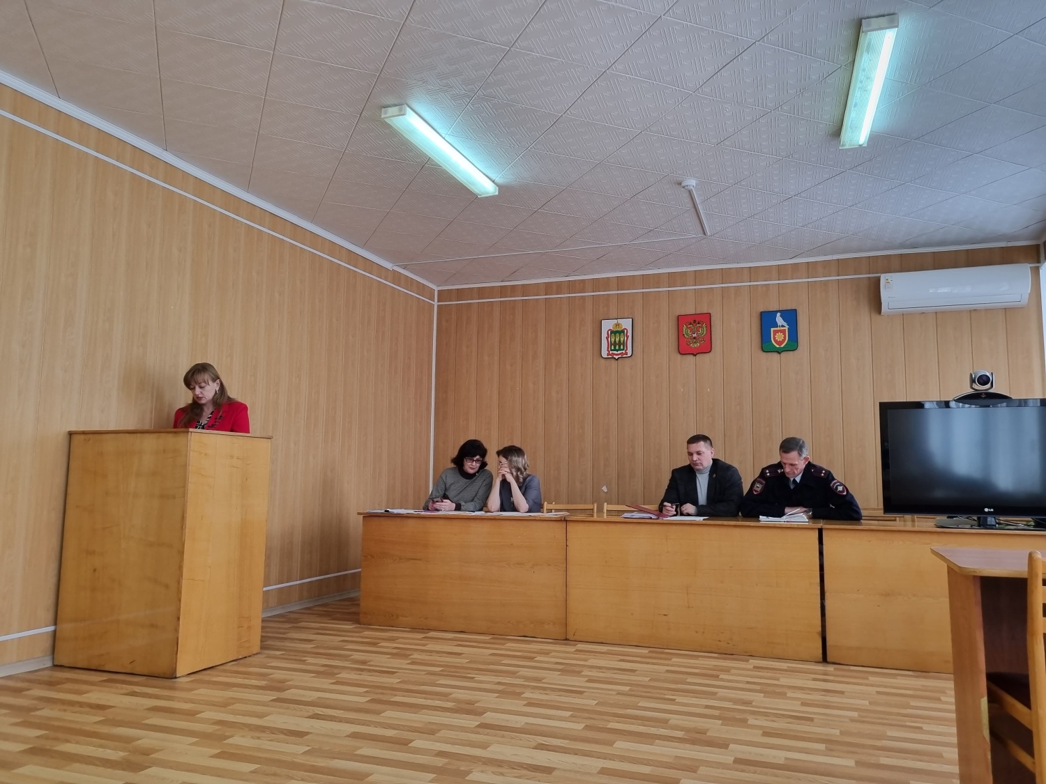 В администрации Малосердобинского района состоялось  заседание  антитеррористической комиссии Малосердобинского района  под председательством главы района Ивана Кирюхина
