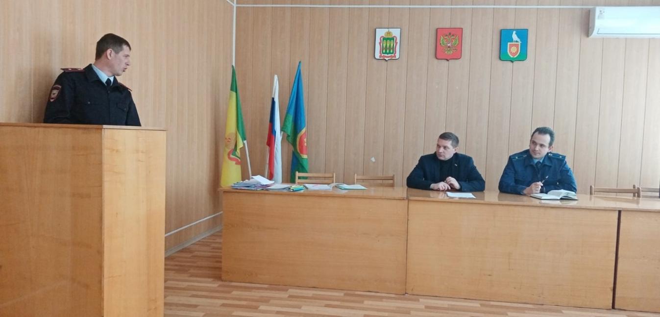 Заседание межведомственной комиссии при администрации Малосердобинского района по профилактике правонарушений под председательством главы администрации Малосердобинского района и районного Совета общественности по профилактике правонарушений