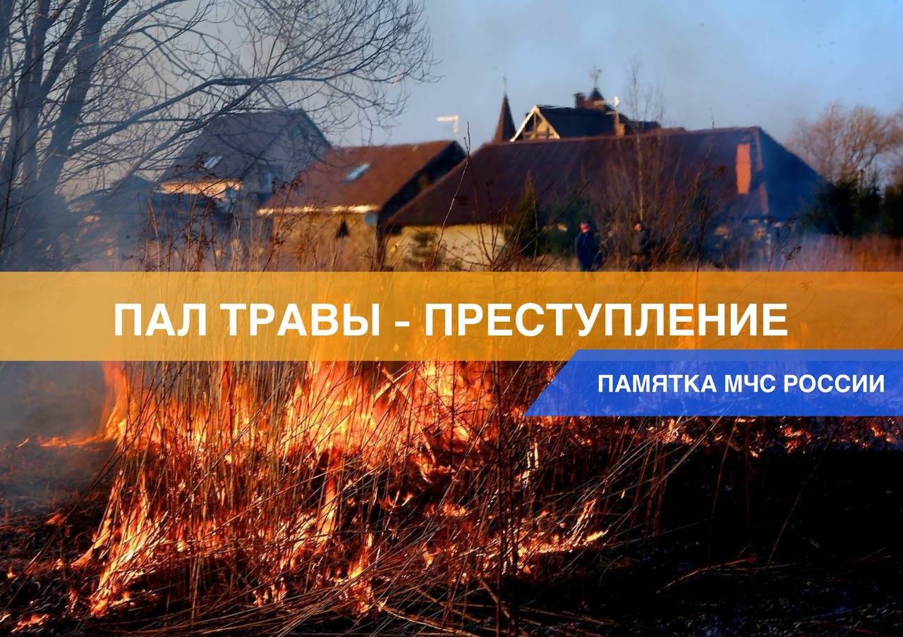 Внимание! Пал травы – преступление!