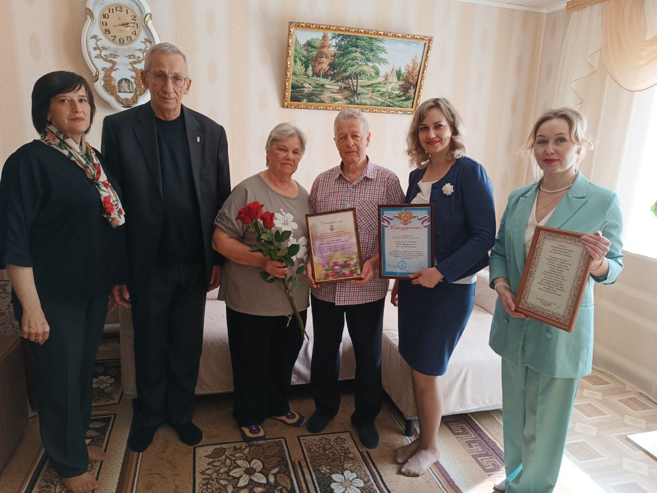 Чествование юбиляров с 55-летие  совместной жизни