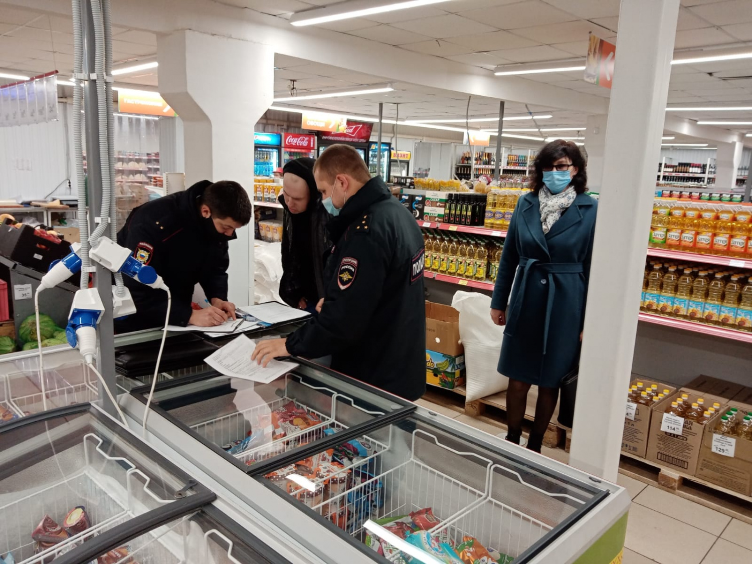 В Малосердобинском районе проведён очередной рейд по соблюдению масочного режима