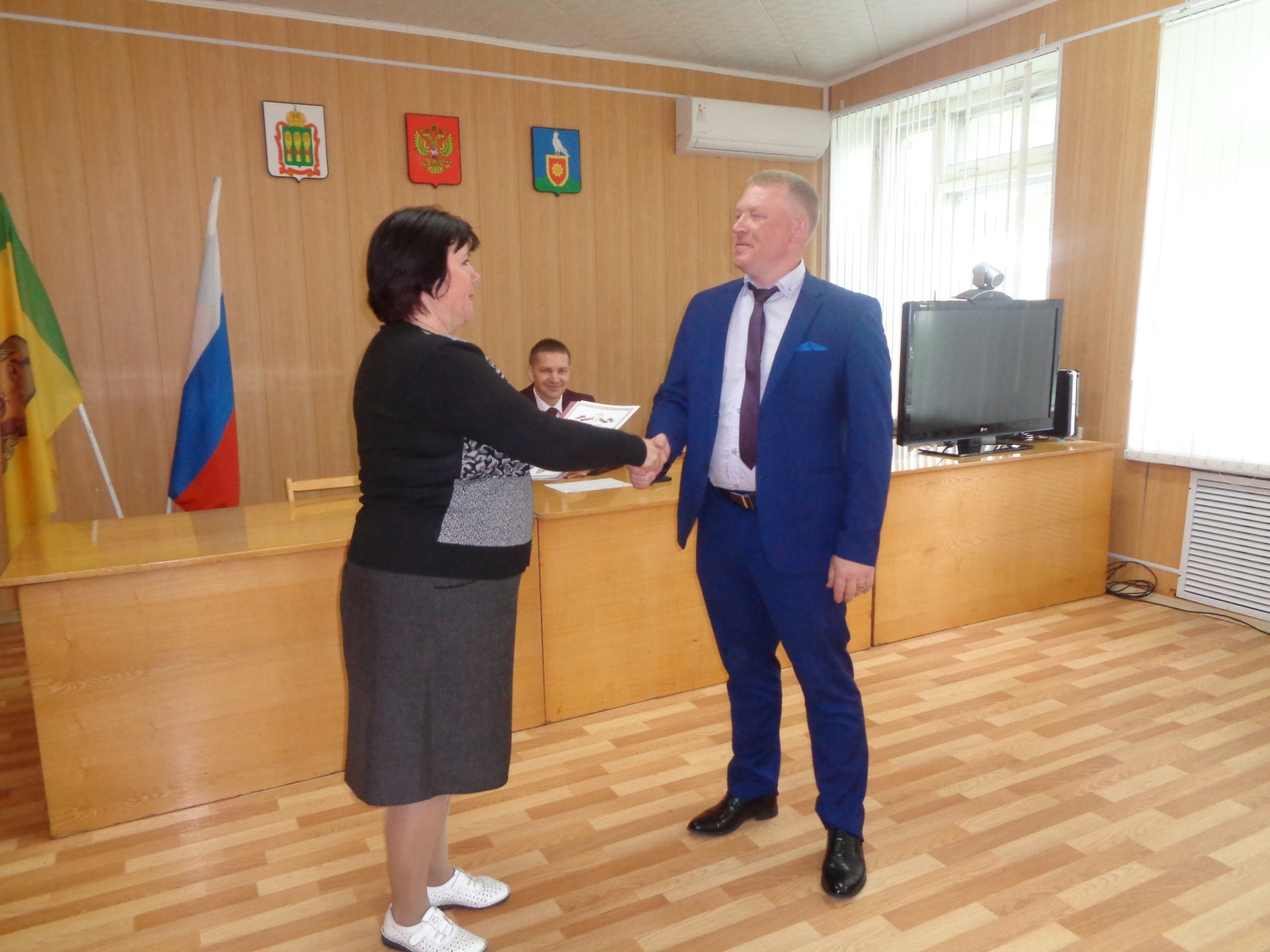  Вручена благодарность ЦИК заместителю председателя ТИК Малосердобинского района.