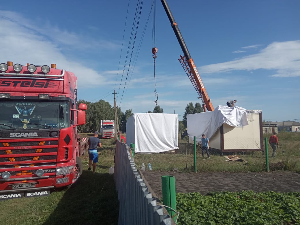 В Малосердобинском районе продолжается возведение зданий модульных конструкций новых фельдшерско-акушерских пунктов