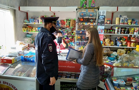В Малосердобинском районе продолжаются рейды по контролю за соблюдением масочного режима.