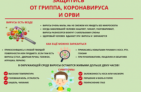 Администрация Малосердобинского района напоминает о профилактике вирусных инфекций
