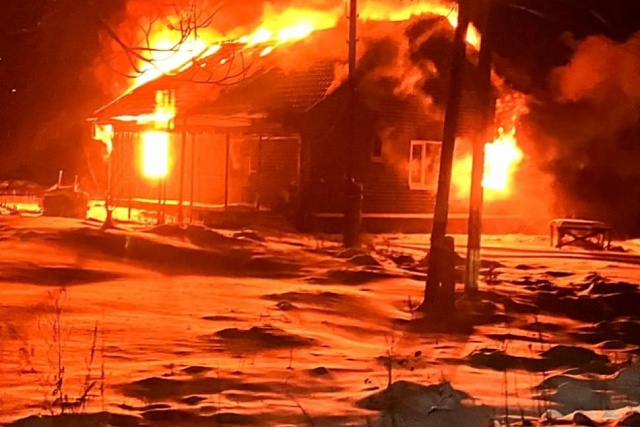 Пожар в селе Чунаки Пожар в селе Чунаки