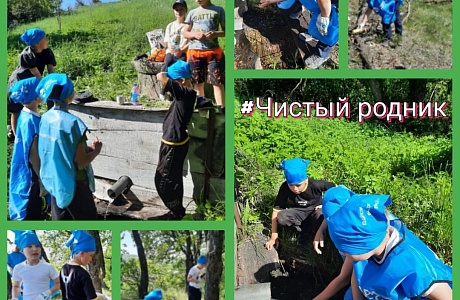 Юные экологи Дома детского творчества провели акцию «Чистый родник» Юные экологи Дома детского творчества провели акцию «Чистый родник»