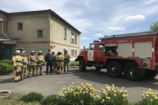 В селе Малая Сердоба проведены пожарно-тактические учения. 