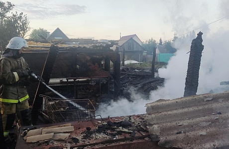 В селе Старое Славкино Малосердобинского района произошел пожар