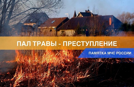 Внимание! Пал травы – преступление! Внимание! Пал травы – преступление!