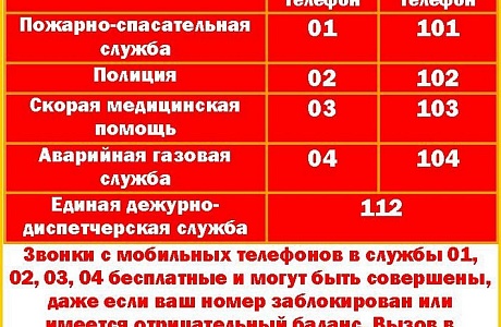 Администрация Малосердобинского района напоминает правила вызова экстренных служб Администрация Малосердобинского района напоминает правила вызова экстренных служб