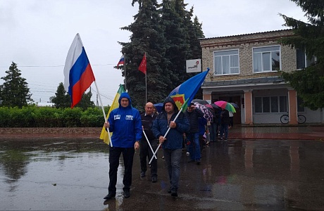 В селе Малая Сердоба состоялся торжественный митинг, посвященный Дню ветеранов боевых действий