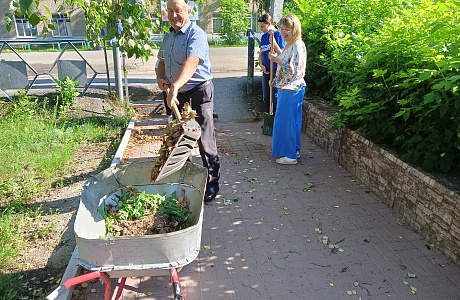 В Малосердобинском районе ведутся работы по благоустройству общественных территорий