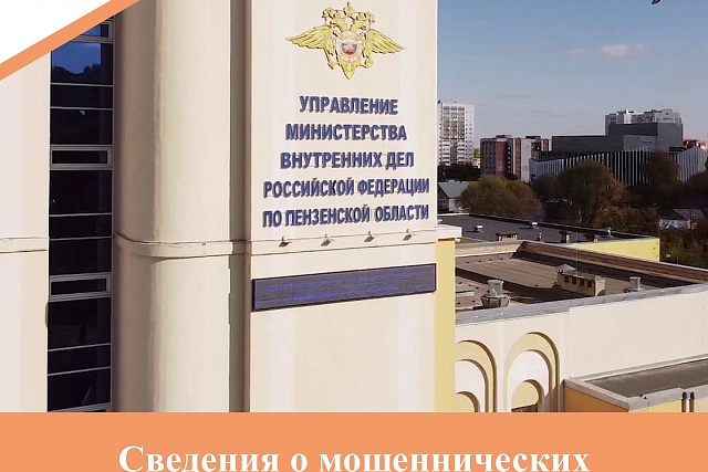Сведения о мошеннических преступлениях в Пензенской области за 5 месяцев  2024 года