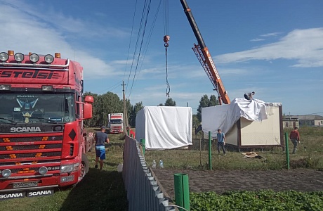 В Малосердобинском районе продолжается возведение зданий модульных конструкций новых фельдшерско-акушерских пунктов
