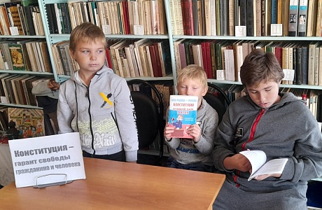 В библиотеке села Новое Дёмкино проведён час правовой грамотности «Конституция-гарант свободы гражданина и человека». В библиотеке села Новое Дёмкино проведён час правовой грамотности «Конституция-гарант свободы гражданина и человека».