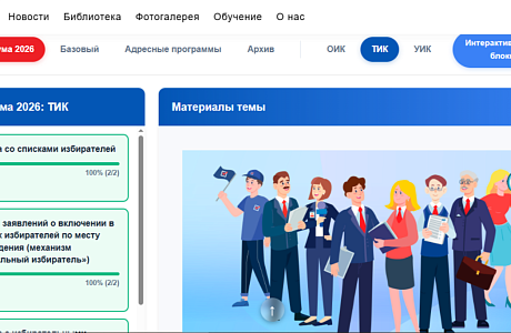  Обучение членов территориальных избирательных комиссий на сайте РЦОИТ