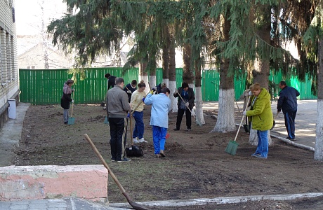 В Малосердобинском районе прошел субботник.