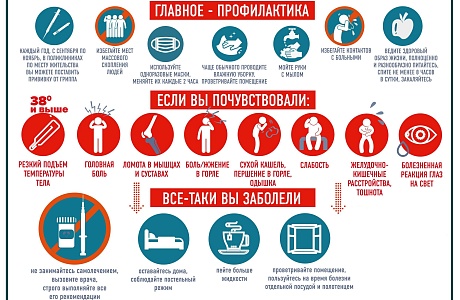 Информация по профилактике  гриппа и ОРВИ
