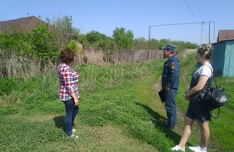 Профилактический рейд оперативной группы КЧС и ОПБ Малосердобинского района.