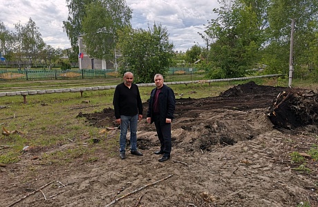 В селе Малая Сердоба продолжаются работы по благоустройству общественной территории в рамках приоритетного проекта «Формирование комфортной городской среды» 
