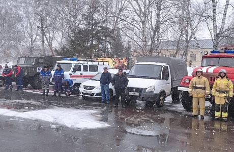 Смотр сил и средств ТП РСЧС Малосердобинского района