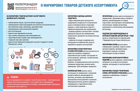 «О безопасности и качестве детских товаров».