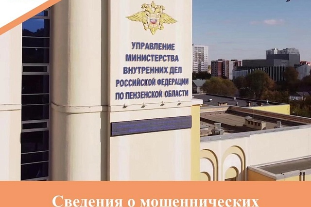 Сведения о мошеннических преступлениях в Пензенской области за 4 месяца 2024 года
