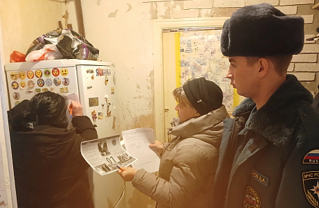 Межведомственная рабочая группа провела профилактический рейд  по пожарной безопасности в селе Малая Сердоба.