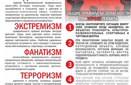 Профилактика экстремизма и терроризма
