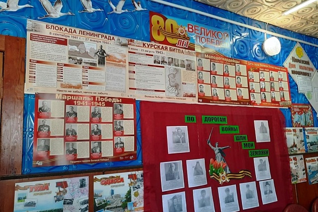 Иллюстративная выставка-панорама «80 лет Великой Победы». Иллюстративная выставка-панорама «80 лет Великой Победы».