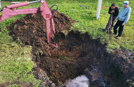 В селе Малая Сердоба произведены ремонтные работы водопроводной сети